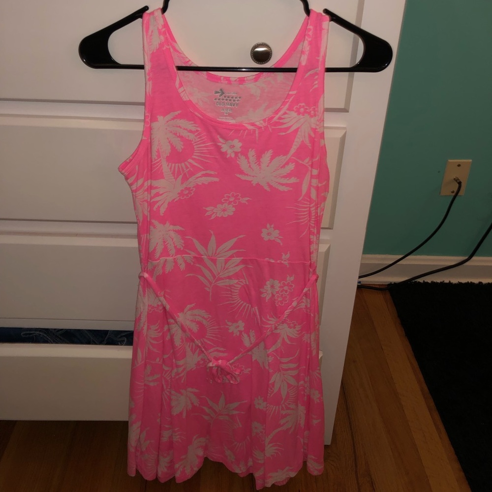 tropical mini dress